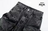 Calça Jeans UTILITY Cargo Com Bolsos