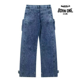 Calça Jeans UTILITY Cargo Com Bolsos