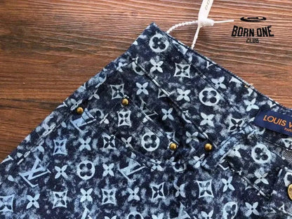 Calça Louis Vuitton Monogram Denim