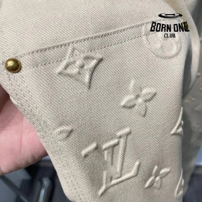 Calça Louis Vuitton Monogram Workwear Carpenter Cream