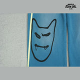 Calça Moletom Paly Hollywood Devil Face Sweatpant Blue