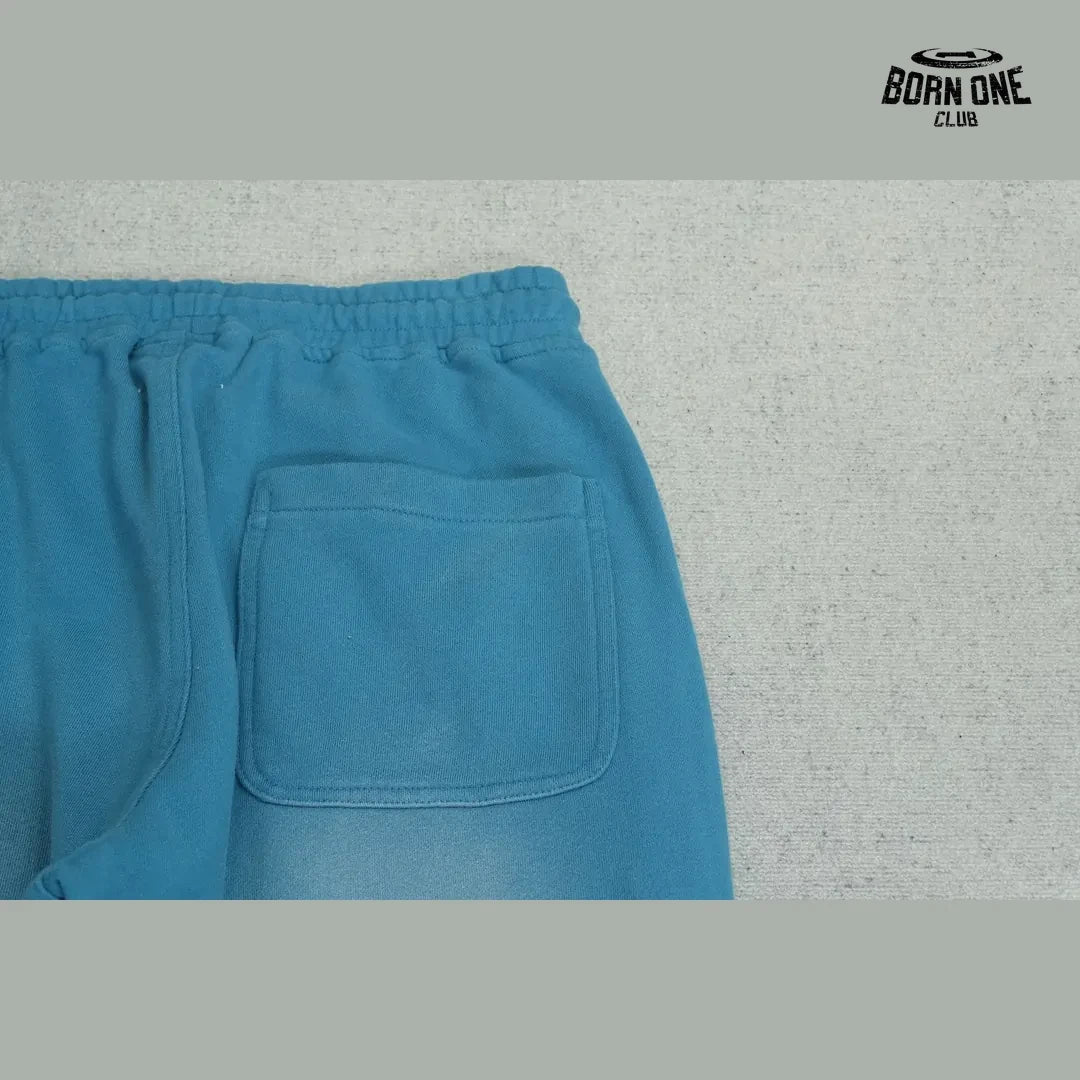 Calça Moletom Paly Hollywood Devil Face Sweatpant Blue