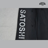 Calça Moletom Satoshi Nakamoto Distressed Logo Sweatpant Black