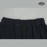 Calça Moletom Satoshi Nakamoto Distressed Logo Sweatpant Black