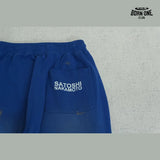 Calça Moletom Satoshi Nakamoto Distressed Logo Sweatpant Blue