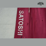 Calça Moletom Satoshi Nakamoto Distressed Logo Sweatpant Red