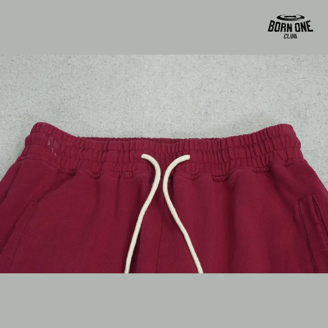 Calça Moletom Satoshi Nakamoto Distressed Logo Sweatpant Red