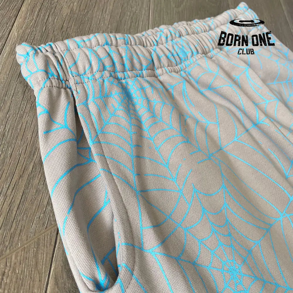 Calça Sp5der Grey and Blue