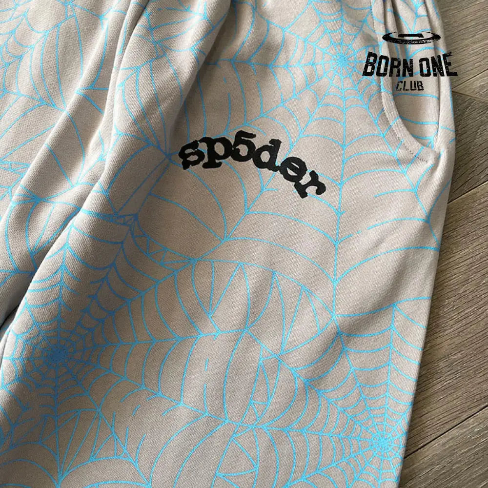 Calça Sp5der Grey and Blue