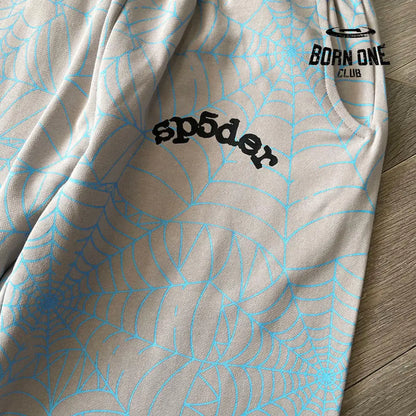 Calça Sp5der Grey and Blue