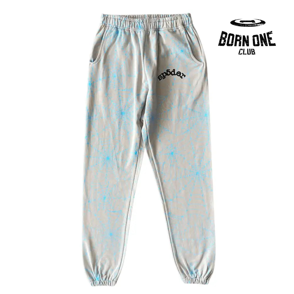Calça Sp5der Grey and Blue