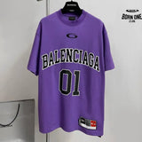 Camiseta Balenciaga Basketball Series Roxo