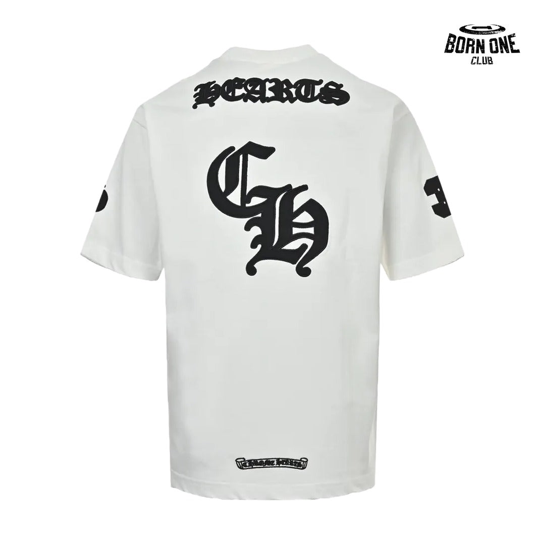 Camiseta Chrome Hearts CH Embroidered Logo Tee White