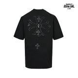 Camiseta Chrome Hearts Cross Print Patch Tee Black