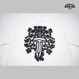 Camiseta Chrome Hearts Dagger Floral Logo Tee White
