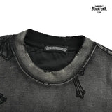 Camiseta Chrome Hearts Embossed Cross Washed Tee Black