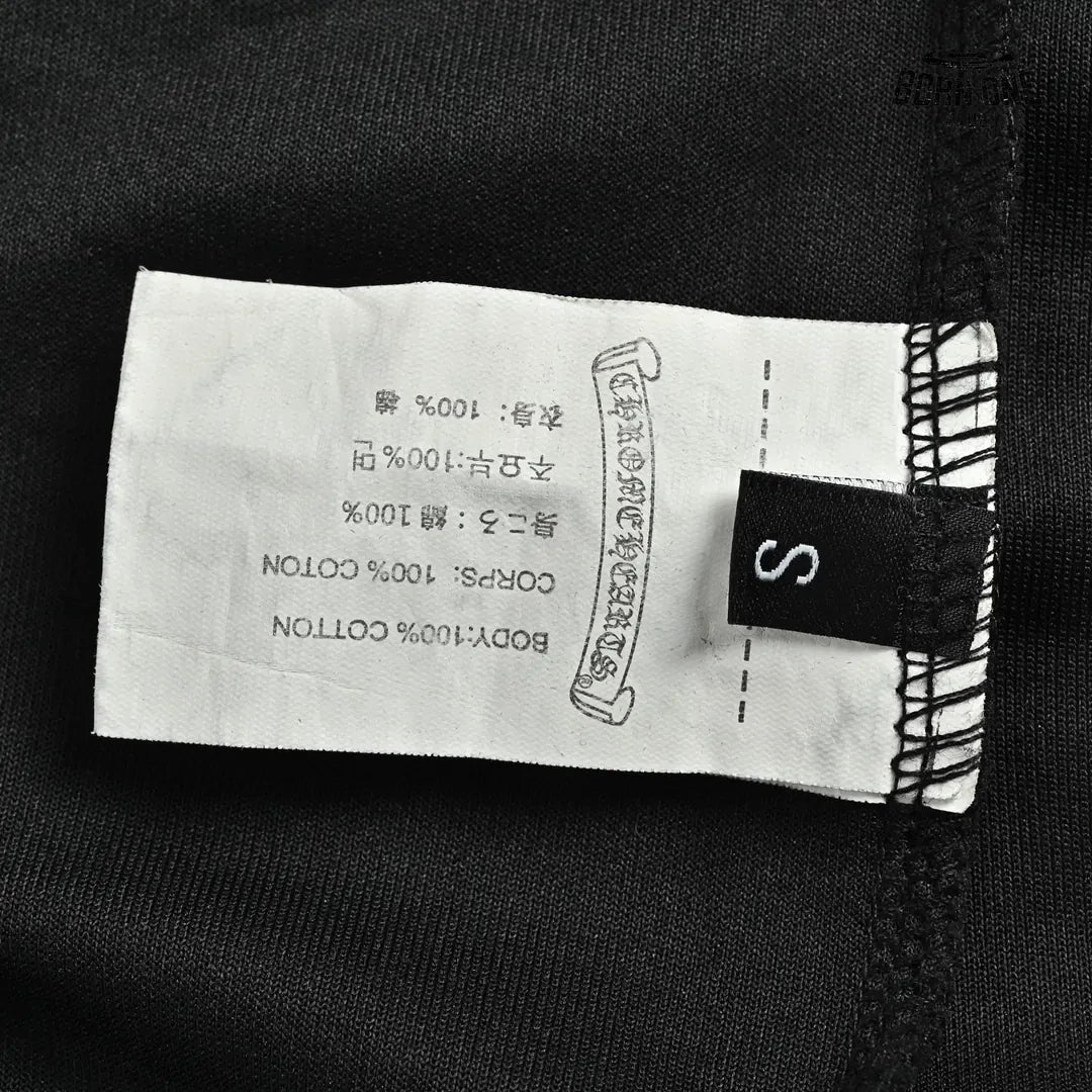 Camiseta Chrome Hearts Embossed Cross Washed Tee Black
