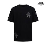 Camiseta Chrome Hearts Leather Cross Patch Tee Black