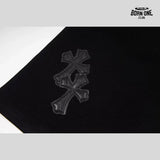 Camiseta Chrome Hearts Leather Cross Patch Tee Black