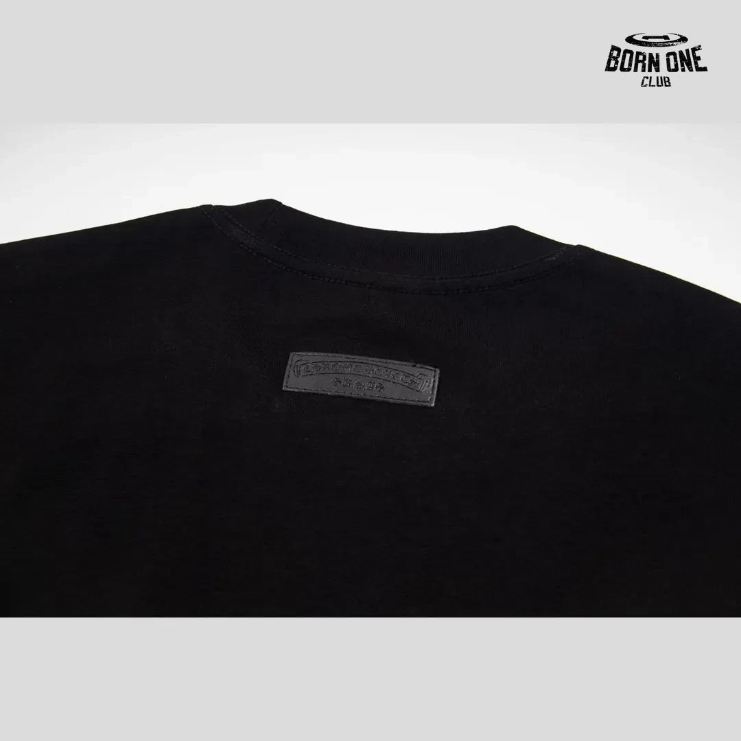 Camiseta Chrome Hearts Leather Cross Patch Tee Black