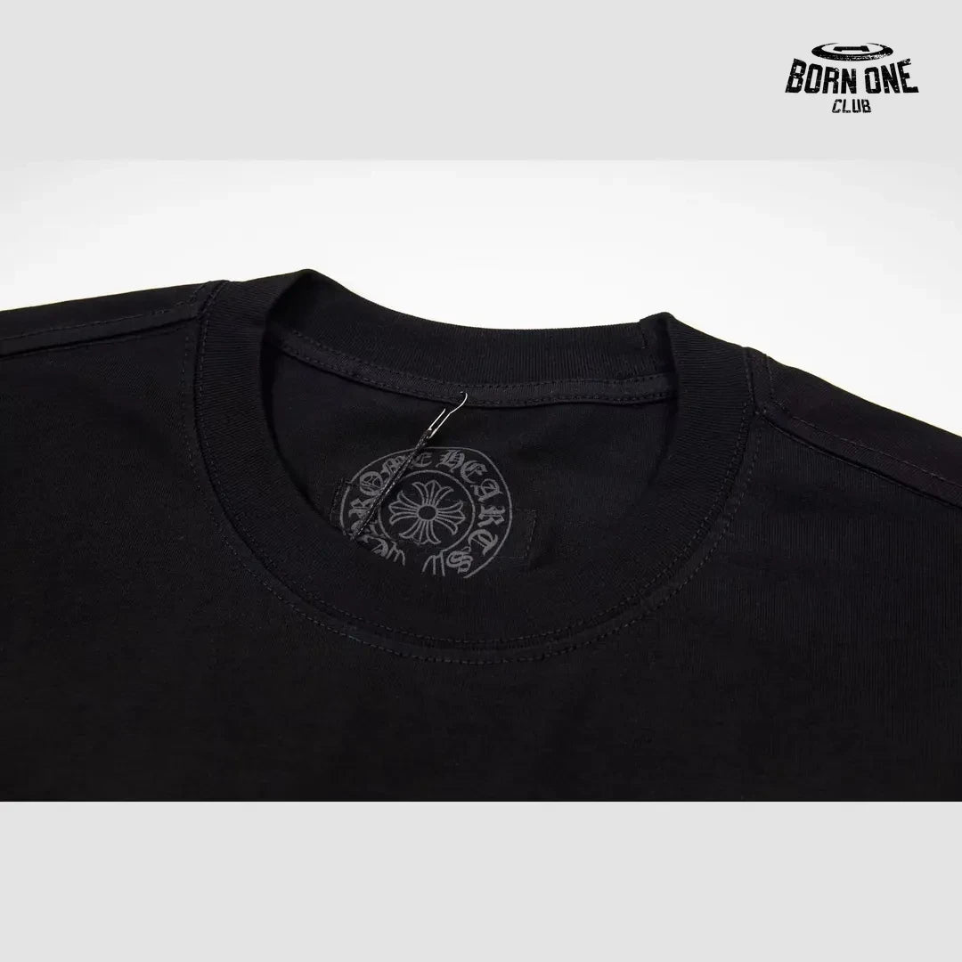 Camiseta Chrome Hearts Leather Cross Patch Tee Black