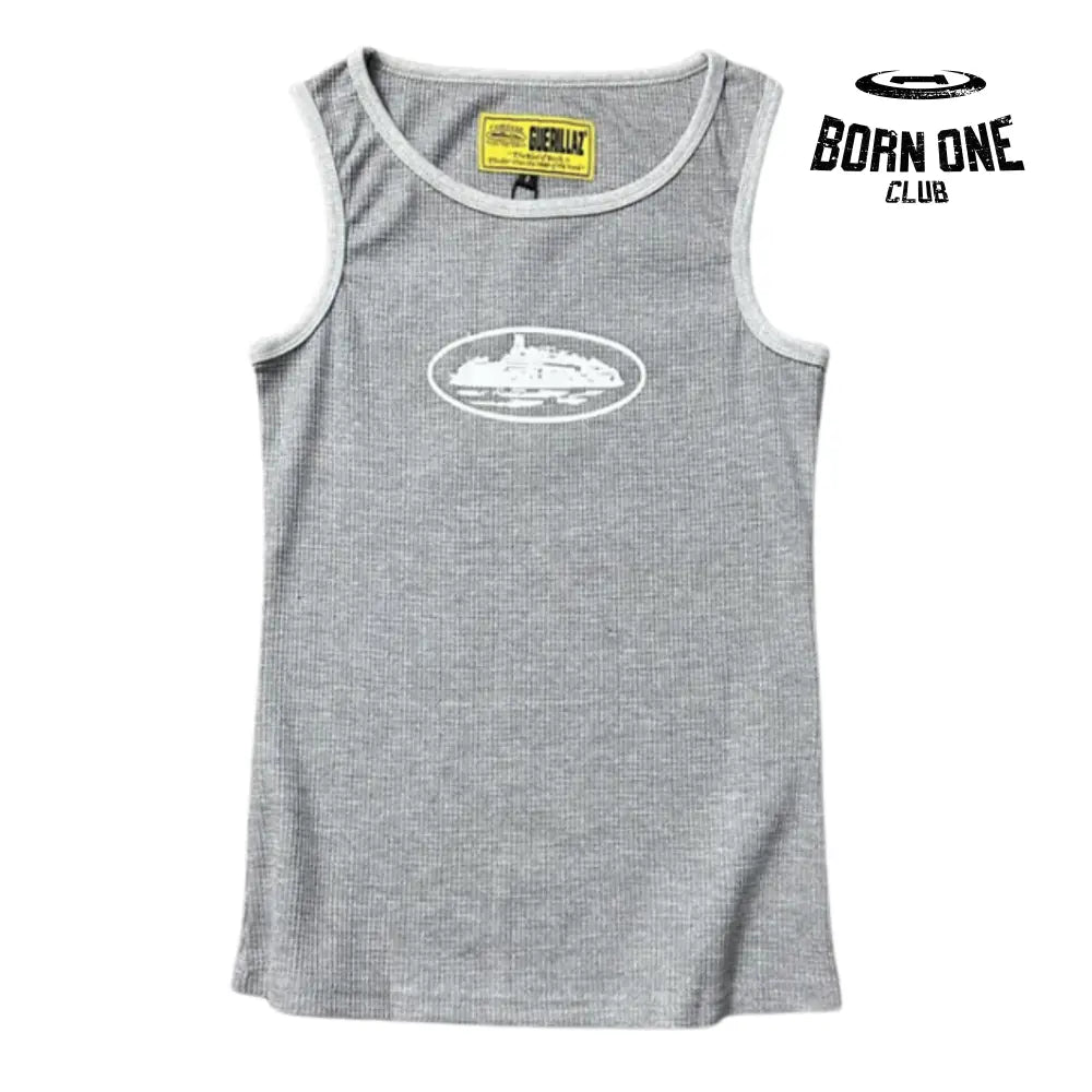 Camiseta Corteiz Mountain Pequeno (P) / Grisalho