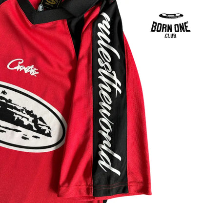 Camiseta Corteiz Panel Jersey Red