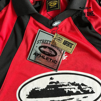 Camiseta Corteiz Panel Jersey Red