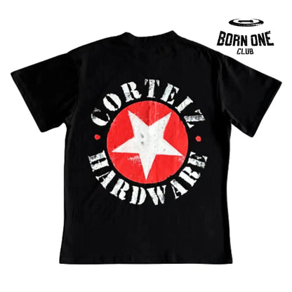 Camiseta Corteiz Red Round Star