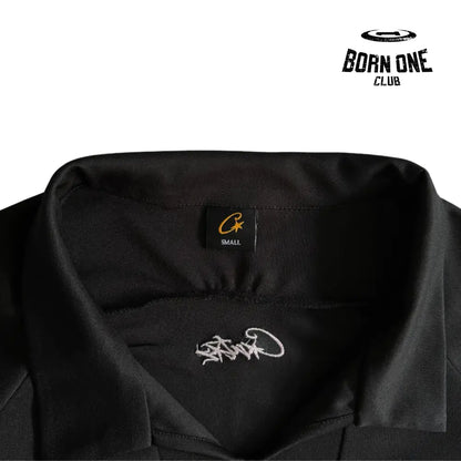 Camiseta Corteiz Talismo Football Jersey Black Pink