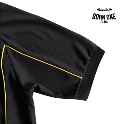 Camiseta Corteiz Talismo Football Jersey Black Yellow
