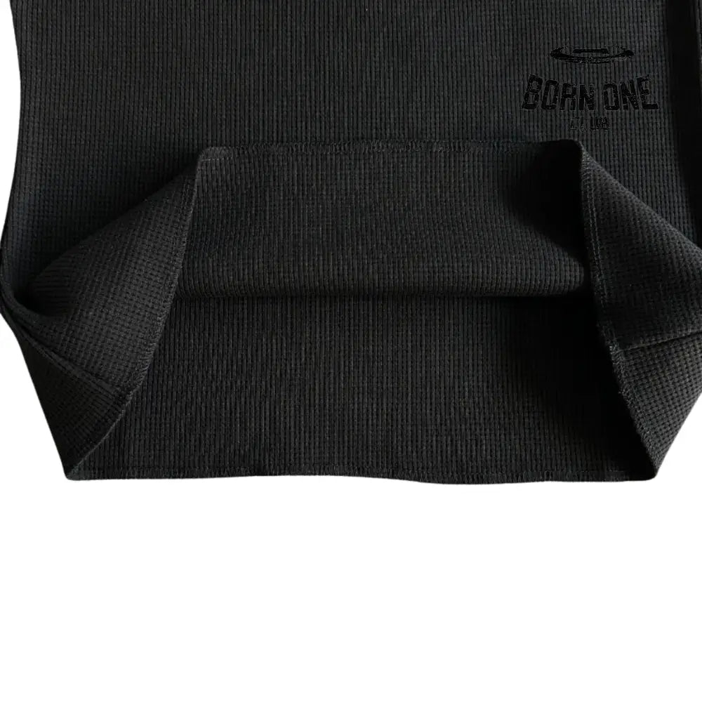 Camiseta Corteiz Waffle Tiger Stars Long Sleeve Black