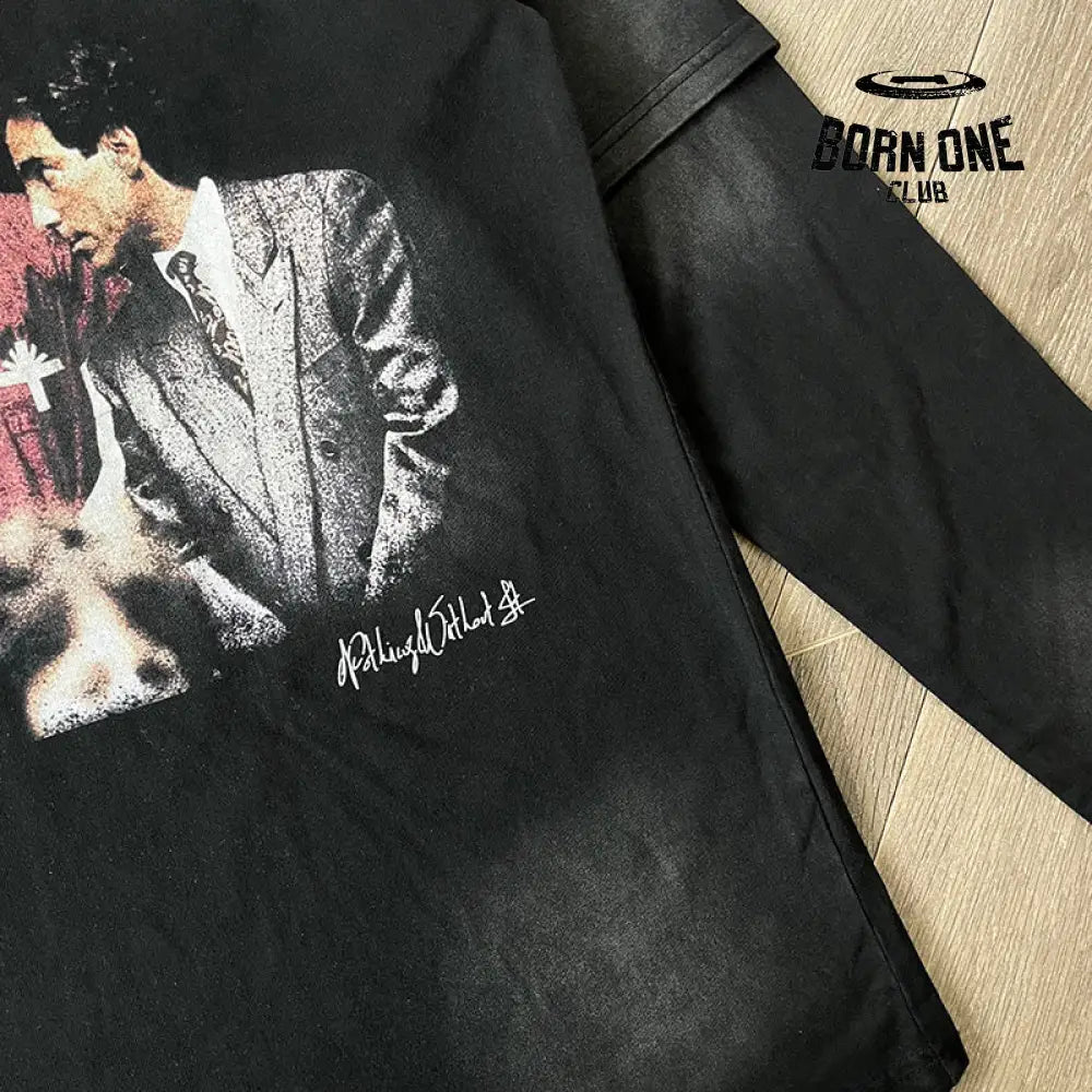 Camiseta de manga longa vertabrae jesus