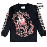 Camiseta de manga longa vertabrae jesus