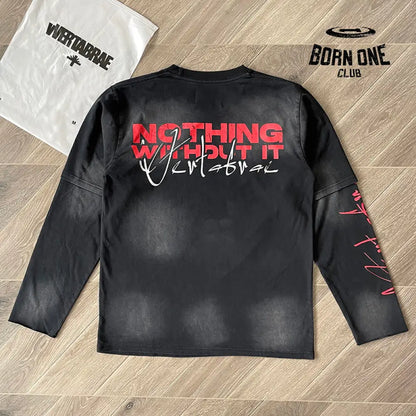 Camiseta de manga longa vertabrae jesus