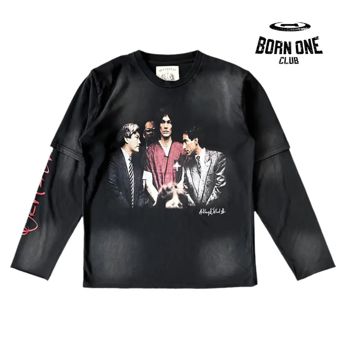Camiseta de manga longa vertabrae jesus