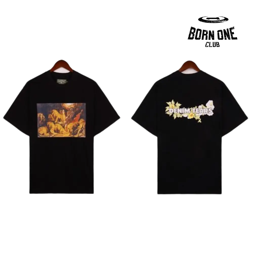 Camiseta Denim Tears Logo Preto Camiseta