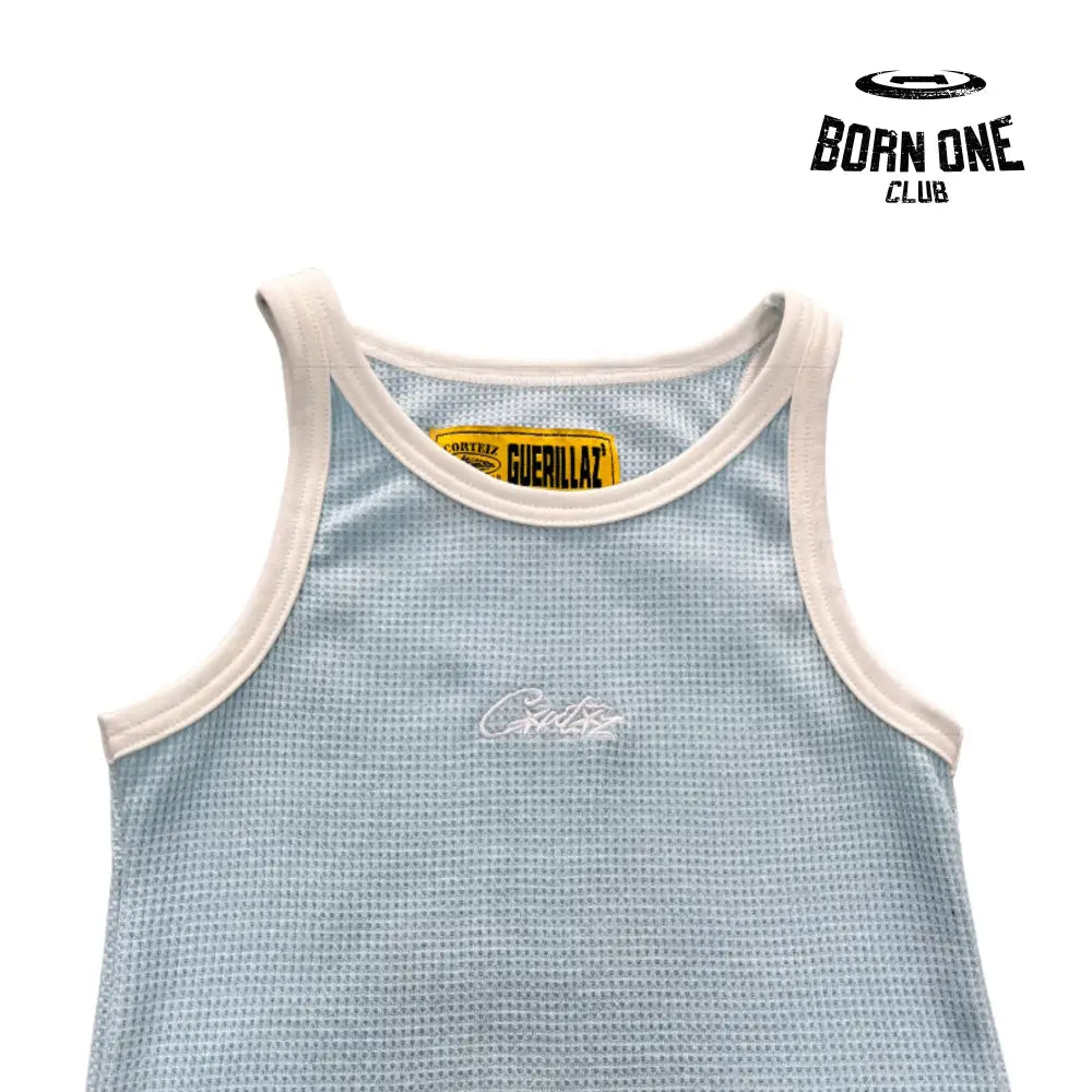 Camiseta Feminina Corteiz Chest Embroidered PP / Azul Bebê