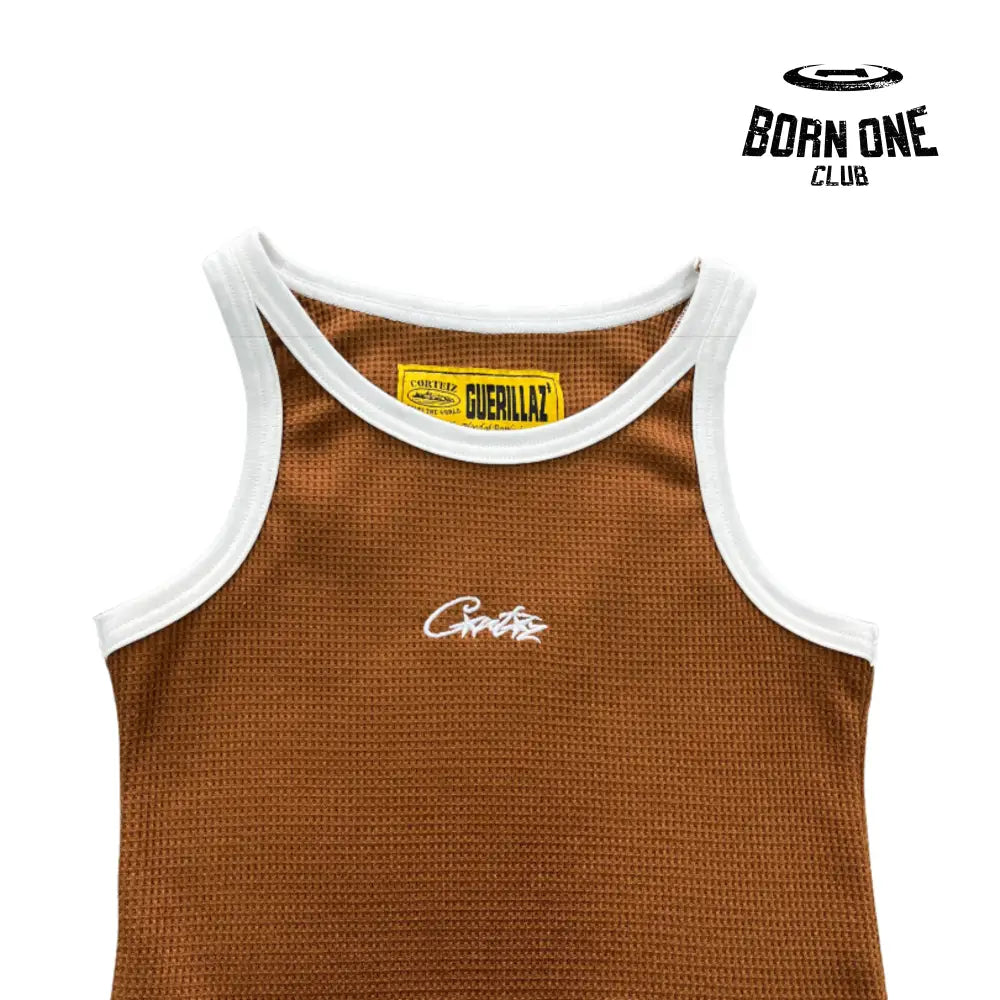Camiseta Feminina Corteiz Chest Embroidered PP / Marrom