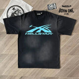 Camiseta Hellstar branco azul / L