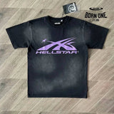 Camiseta Hellstar branco roxo / L