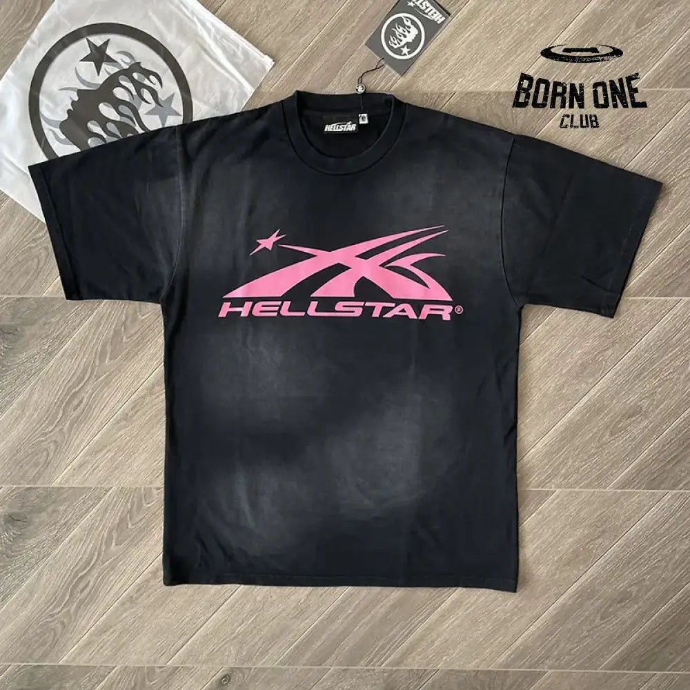 Camiseta Hellstar preto amarelo / L
