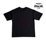 Camiseta Hyperdrive Embroidered Tee-Black and Turquoise Trapstar