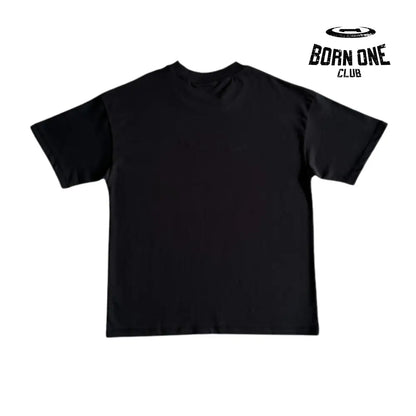 Camiseta Hyperdrive Embroidered Tee-Black and Turquoise Trapstar