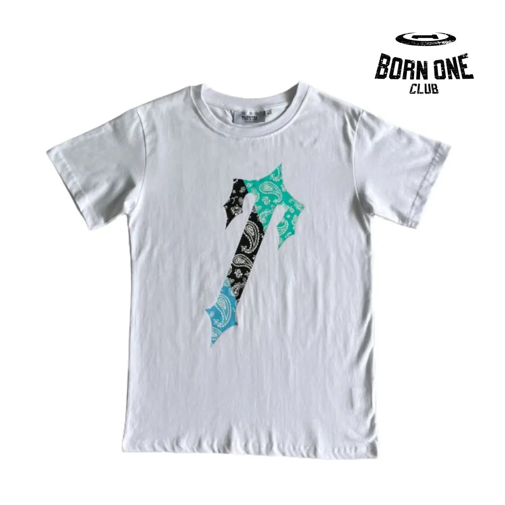 Camiseta Irongate Palsley Tee Trapstar Tracksuits P / Branco