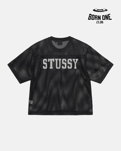 Camiseta Jersey Stussy Team 80 Boxy Fit Black