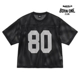 Camiseta Jersey Stussy Team 80 Boxy Fit Black
