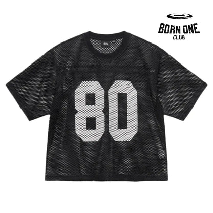 Camiseta Jersey Stussy Team 80 Boxy Fit Black
