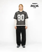 Camiseta Jersey Stussy Team 80 Boxy Fit Black
