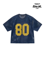 Camiseta Jersey Stussy Team 80 Boxy Fit Blue